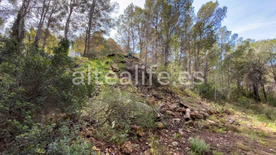 Parcela Urbana de 1230 m2 en la zona de Sierra de Altea (12/19)