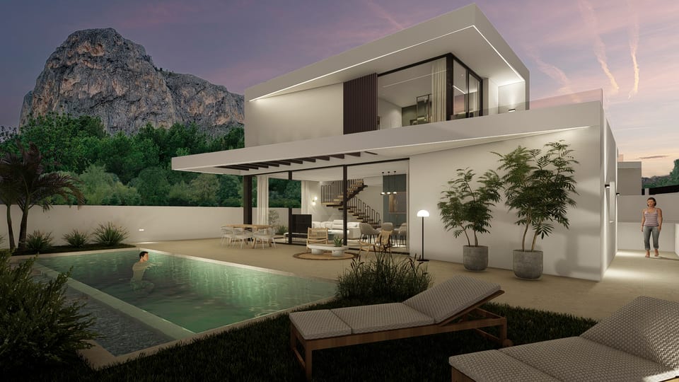Luxury villas with sea- and mountain views (10/15)