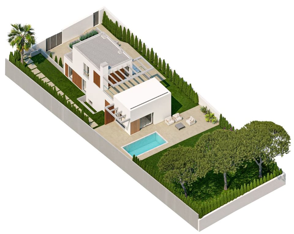 New modern villas with sea views KEY READY! (14/15)