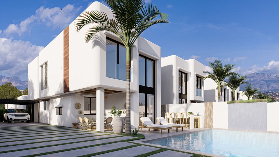 10 new Ibiza houses under construction in Albir (9/14)