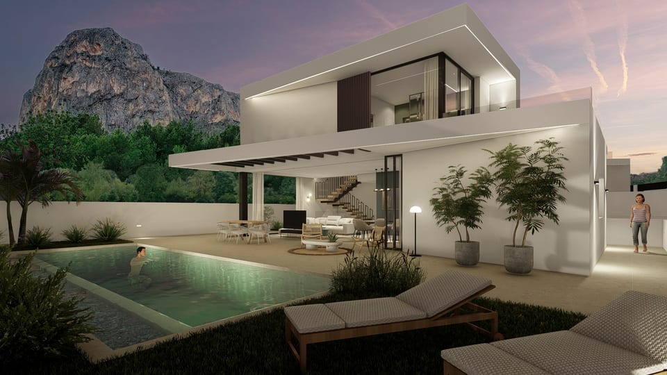Luxury villas with sea- and mountain views (9/15)