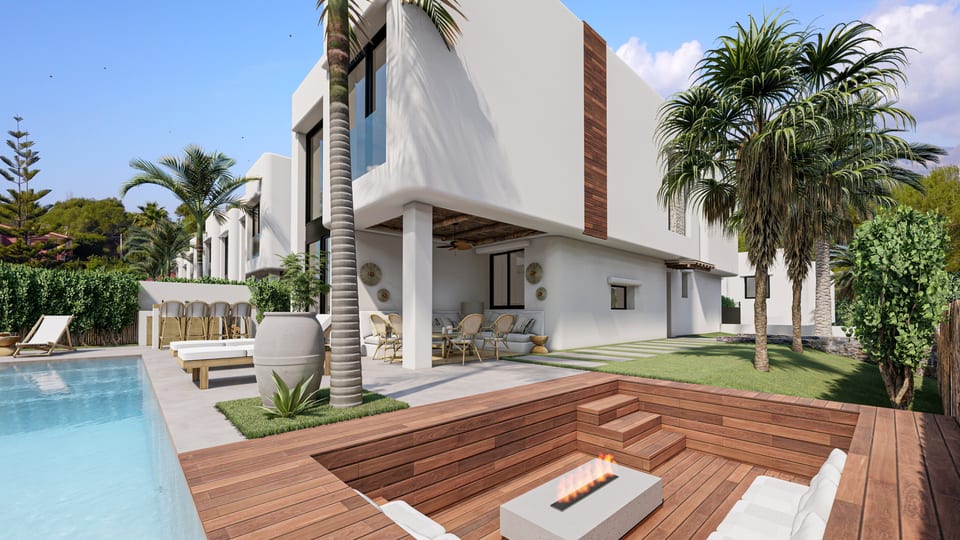 10 new Ibiza houses under construction in Albir (10/14)