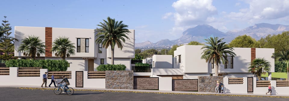 10 new Ibiza houses under construction in Albir (13/14)