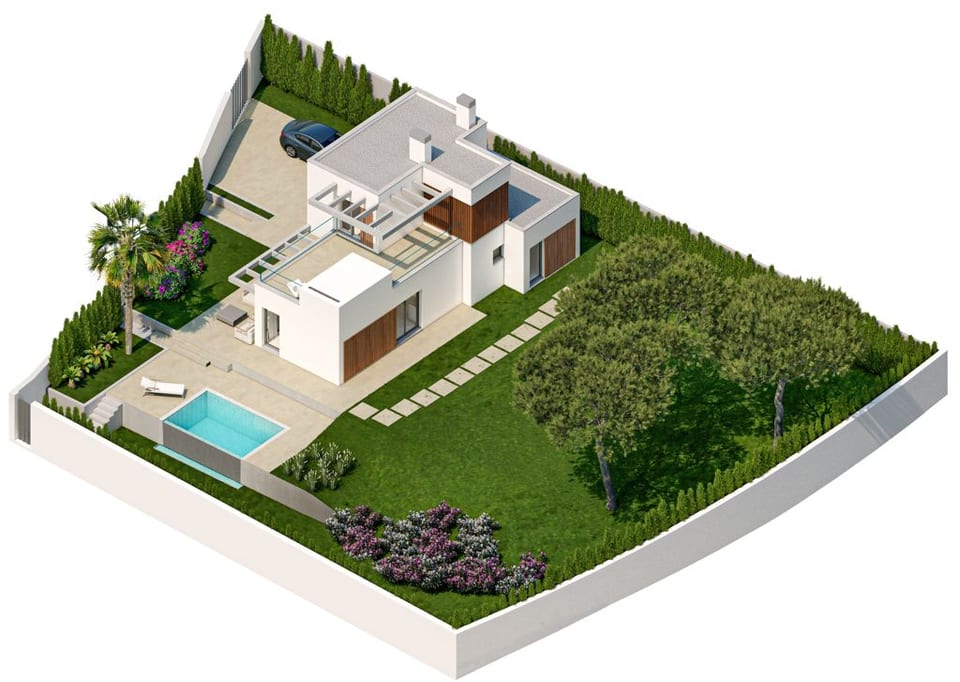 New modern villas with sea views KEY READY! (11/15)